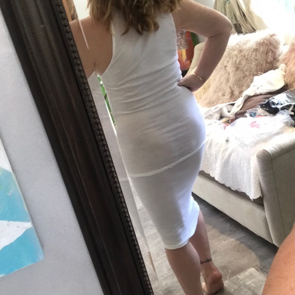 White super comfy tank top dress “TKO SUMMER”💕💕 - Picture 4 of 4